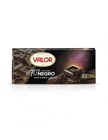 CHOC. NEGRO 70% 300GR VALOR (20 UND)