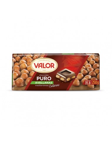 CHOC. PURO CON AVELLANA 250GR VALOR...