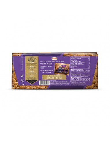 CHOC. PURO LECHE ALMENDRA 250GR VALOR...
