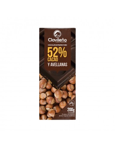 CHOC. PURO 52% AVELLANA 200GR...
