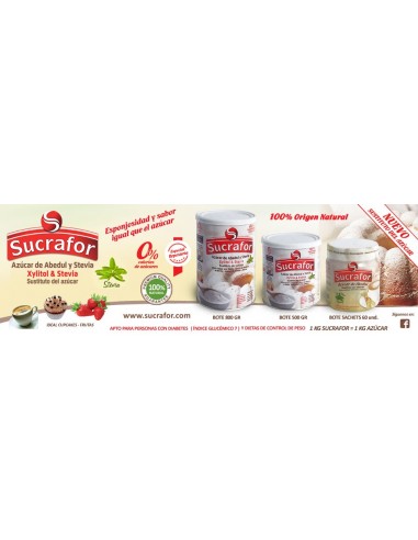 XILITOL Y STEVIA BOTE SACHET...