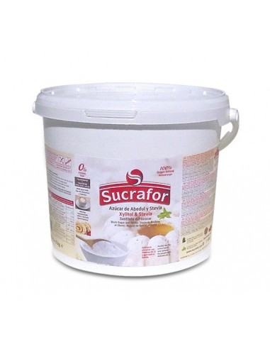 SUCRAFOR Bote Xilitol y Stevia 5 Kgs