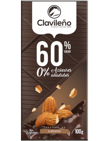 CHOC. PURO 60% ALMENDRA S/A 100 GR...