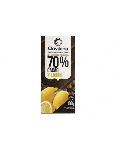 CHOC. NEGRO 70% LIMON S/A 100 GR...